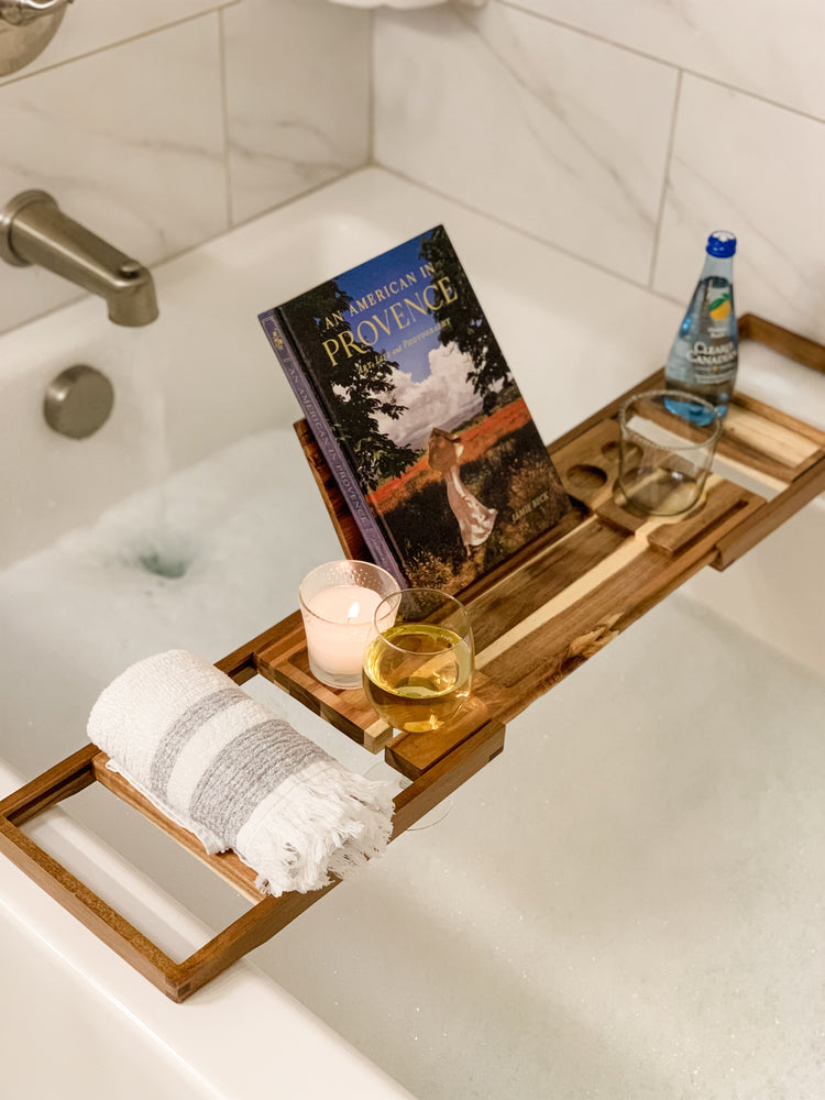 Handmade Wooden Bathtub Tray | Premium Quality Bathtub Caddy | Bathtub Book Holder | Gifts for Her | Gifts for Him | Father's Day Gift